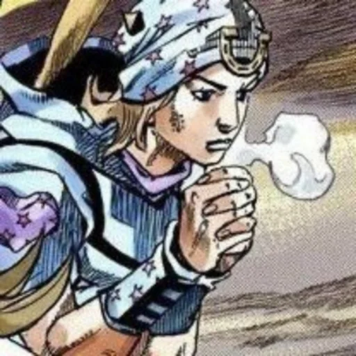 🟦 Стикер «Johnny Joestar Джонни Джостар» для Telegram
