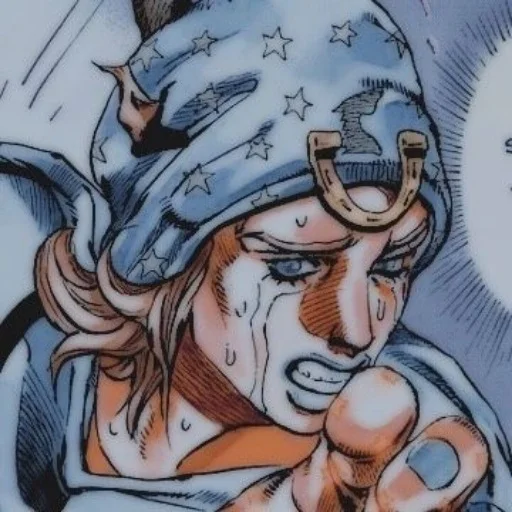 🟦 Стикер «Johnny Joestar Джонни Джостар» для Telegram