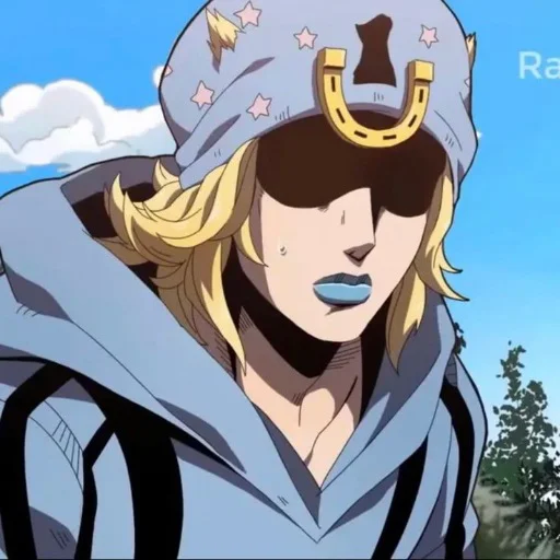 🟦 Стикер «Johnny Joestar Джонни Джостар» для Telegram