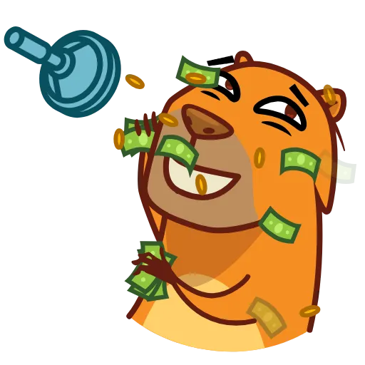 🤑 Стикер «Jonny Сapybara» для Telegram