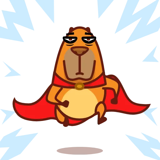 🏃‍♂️ Стикер «Jonny Сapybara» для Telegram