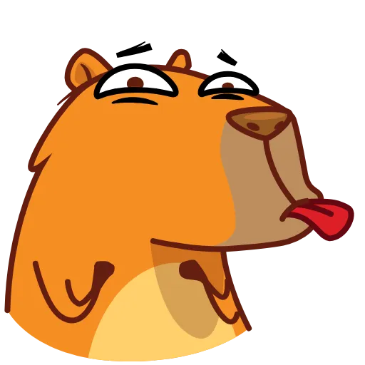 😋 Стикер «Jonny Сapybara» для Telegram
