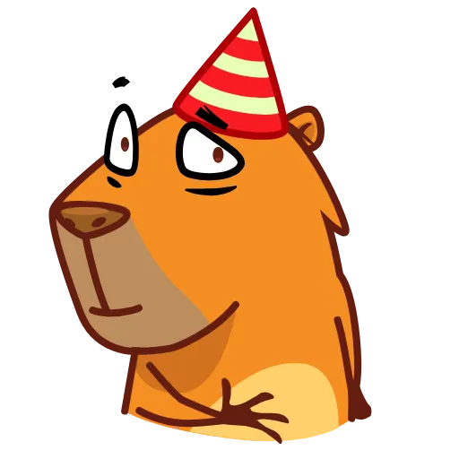 🥳 Стикер «Jonny Сapybara» для Telegram