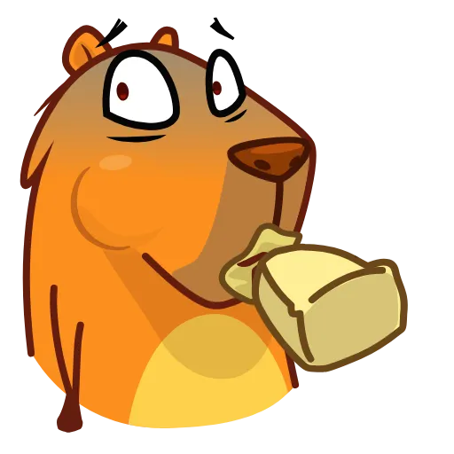 😰 Стикер «Jonny Сapybara» для Telegram