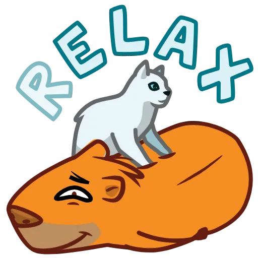 💆‍♂️ Стикер «Jonny Сapybara» для Telegram