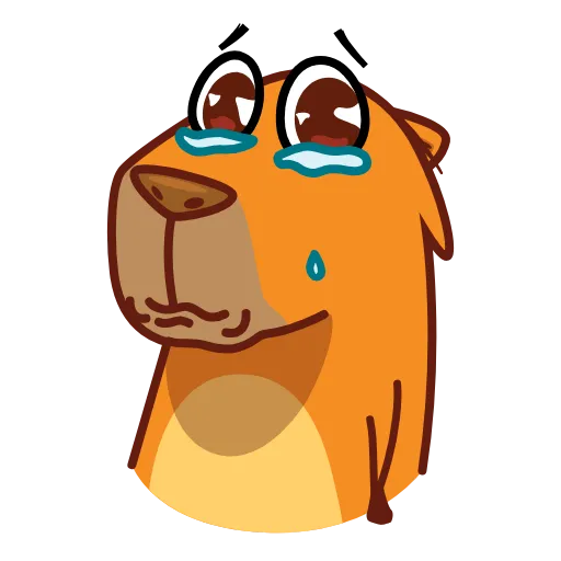 😢 Стикер «Jonny Сapybara» для Telegram