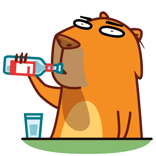 😐 Стикер «Jonny Сapybara» для Telegram