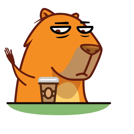 😡 Стикер «Jonny Сapybara» для Telegram
