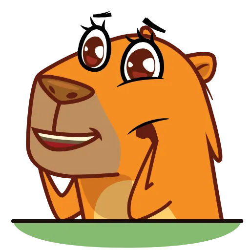 🤩 Стикер «Jonny Сapybara» для Telegram