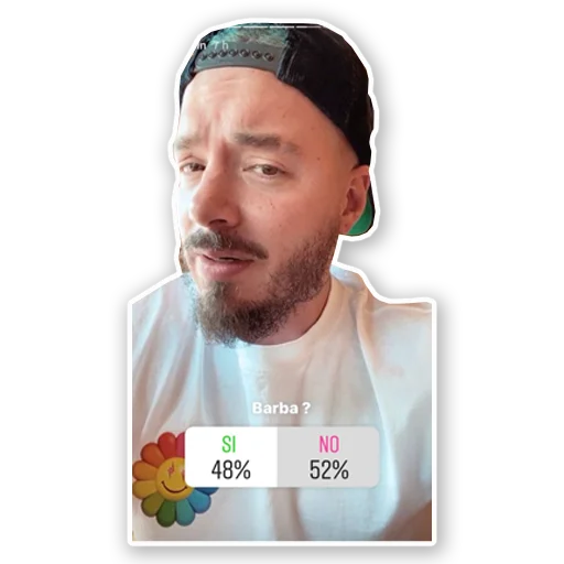 🧔 Стикер «J Balvin» для Telegram