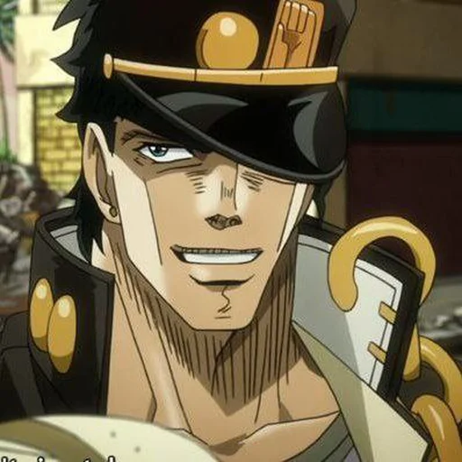 😁 Стикер «Literally just jotaro» для Telegram