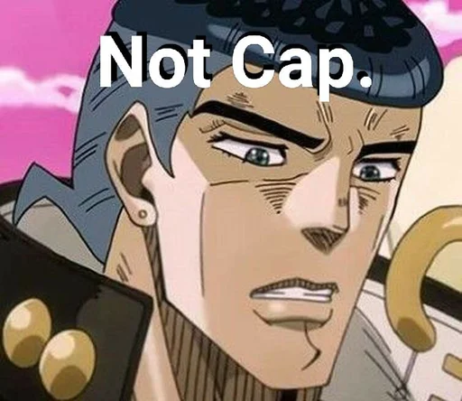 💀 Стикер «Literally just jotaro» для Telegram