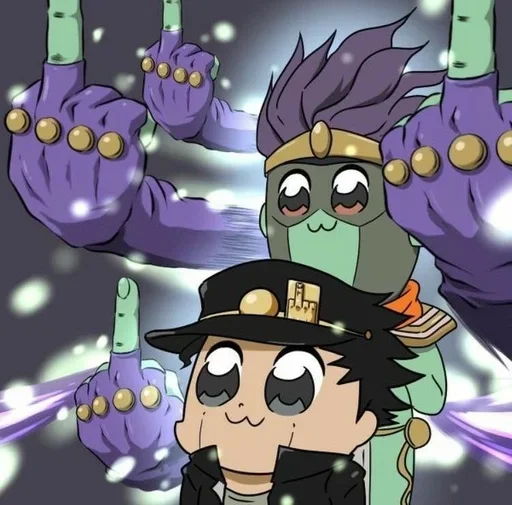 🖕 Стикер «Literally just jotaro» для Telegram