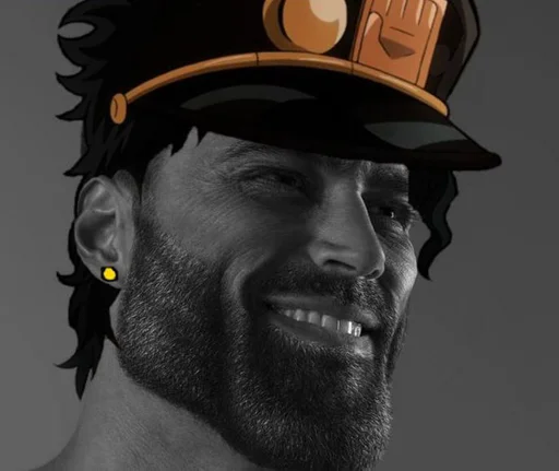 🗿 Стикер «Literally just jotaro» для Telegram