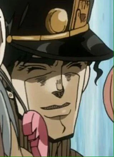 ☺️ Стикер «Literally just jotaro» для Telegram