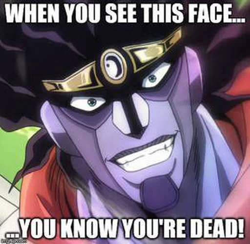 😃 Стикер «Literally just jotaro» для Telegram