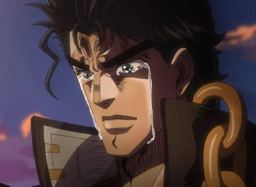 😭 Стикер «Literally just jotaro» для Telegram