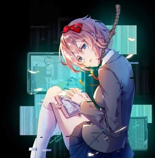 🍒 Стикер «Sayori» для Telegram