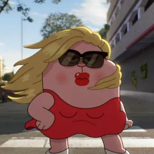 👹 Стикер «Random cartoon Рандом мульты» для Telegram