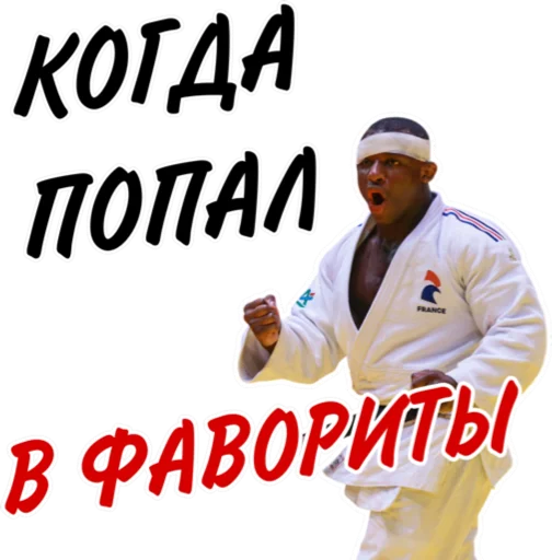 🤗 Стикер «Дзюдо Арт» для Telegram