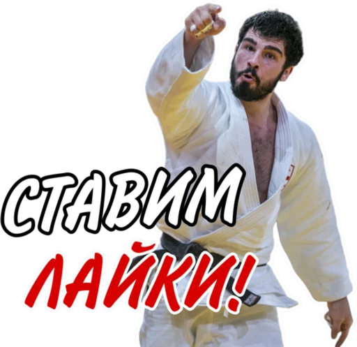 ❤️ Стикер «Дзюдо Арт» для Telegram