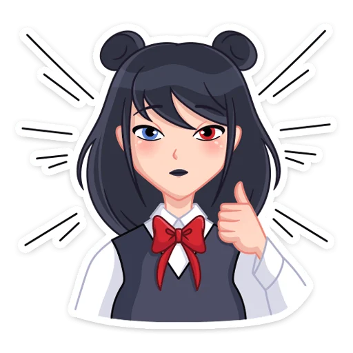 👩 Стикер «Джиу» для Telegram