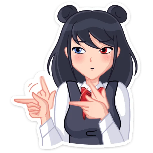 👩 Стикер «Джиу» для Telegram