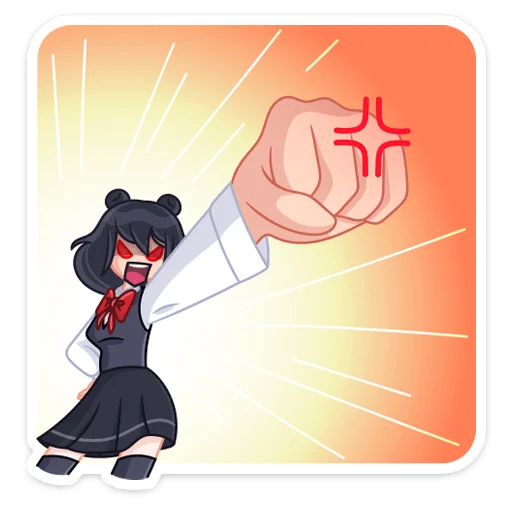 👩 Стикер «Джиу» для Telegram
