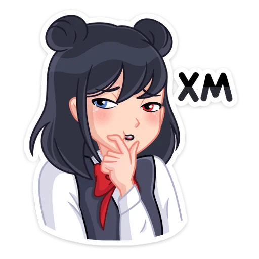 👩 Стикер «Джиу» для Telegram