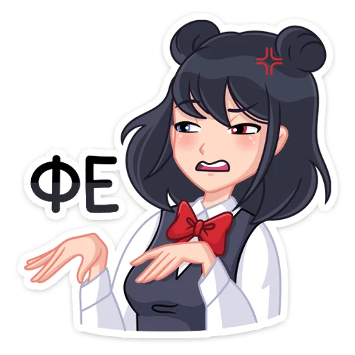 👩 Стикер «Джиу» для Telegram