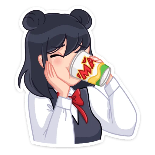 👩 Стикер «Джиу» для Telegram