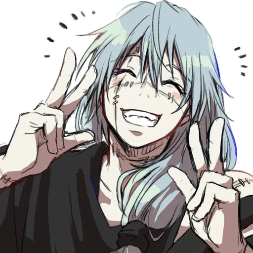 ✌️ Стикер «𝙟𝙪𝙟𝙪𝙩𝙨𝙪 𝙠𝙖𝙞𝙨𝙚𝙣-𝟱» для Telegram