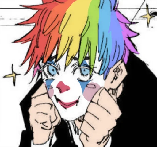 🤡 Стикер «𝙟𝙪𝙟𝙪𝙩𝙨𝙪 𝙠𝙖𝙞𝙨𝙚𝙣-𝟱» для Telegram