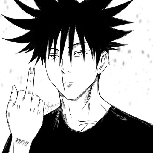 🖕 Стикер «𝙟𝙪𝙟𝙪𝙩𝙨𝙪 𝙠𝙖𝙞𝙨𝙚𝙣-𝟱» для Telegram