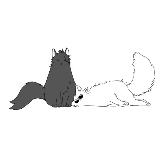 🐈‍⬛️ Стикер «-2» для Telegram