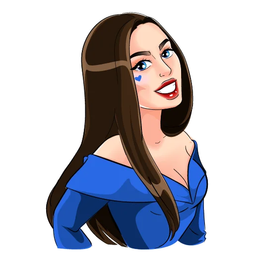 Стикерпак Miss JuliaDates? для Telegram