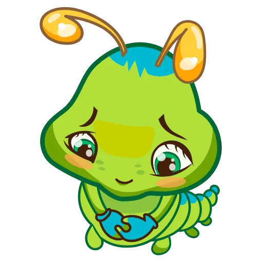😞 Стикер «Julia The Caterpillar» для Telegram