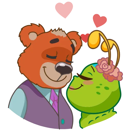 😘 Стикер «Julia The Caterpillar» для Telegram