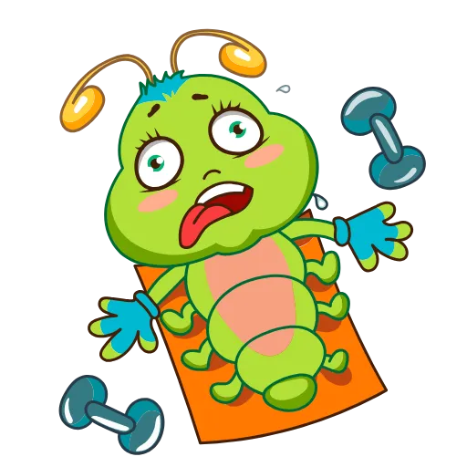 💪 Стикер «Julia The Caterpillar» для Telegram