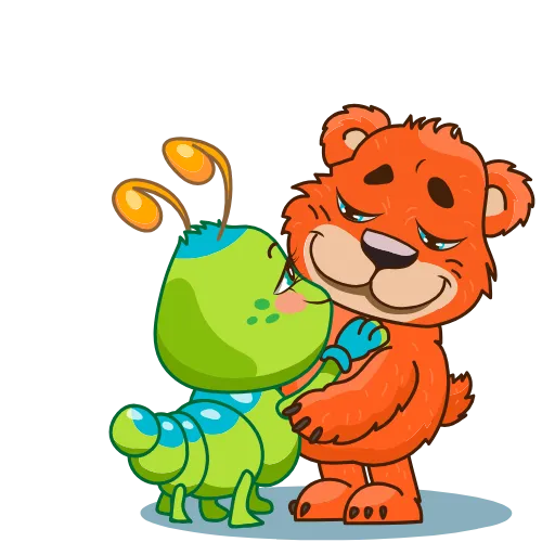 💑 Стикер «Julia The Caterpillar» для Telegram