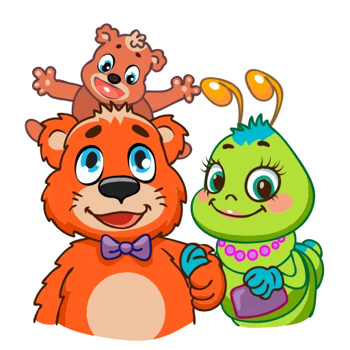 👪 Стикер «Julia The Caterpillar» для Telegram