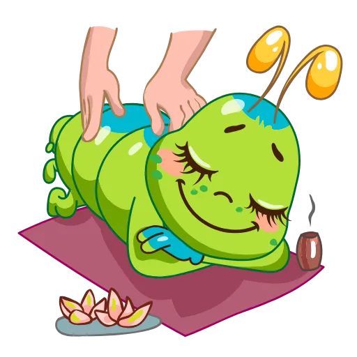 😌 Стикер «Julia The Caterpillar» для Telegram