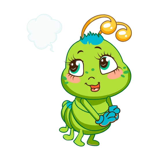 😋 Стикер «Julia The Caterpillar» для Telegram
