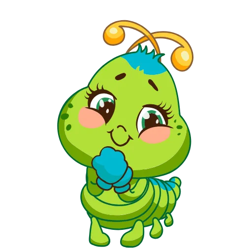 😍 Стикер «Julia The Caterpillar» для Telegram