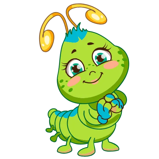 🙏 Стикер «Julia The Caterpillar» для Telegram
