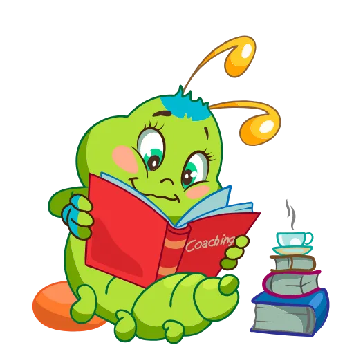 📓 Стикер «Julia The Caterpillar» для Telegram