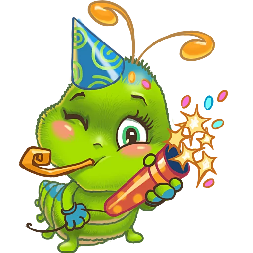 🎉 Стикер «JulyaTheCaterpillar» для Telegram