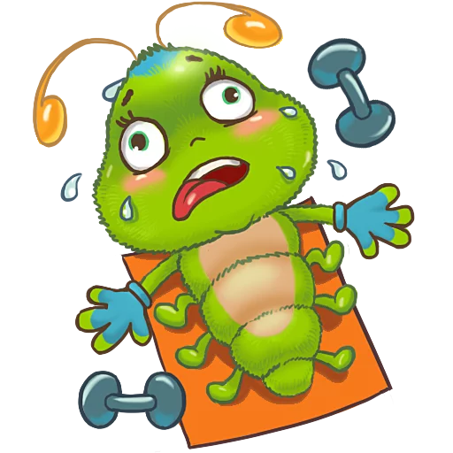 💪 Стикер «JulyaTheCaterpillar» для Telegram
