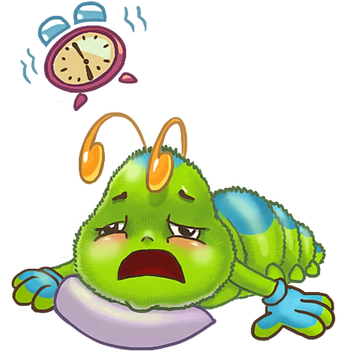 ⏰ Стикер «JulyaTheCaterpillar» для Telegram