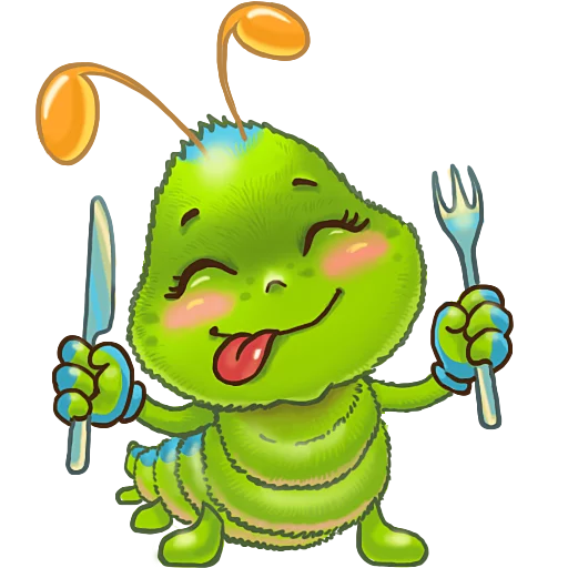 🍴 Стикер «JulyaTheCaterpillar» для Telegram